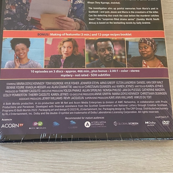 Recipes for Love and Murder: Series 1 (DVD, 2022) Acorn Media British NEW SEALED - Picture 5 of 5